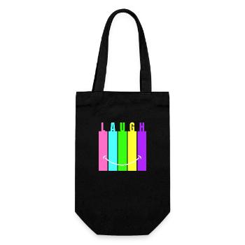 Neon Laugh - Gift Bag for Bottles - black - Front