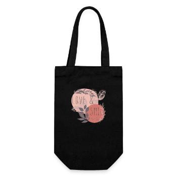 Love & Smile - Geschenkbeutel für Flaschen - Schwarz - Vorne