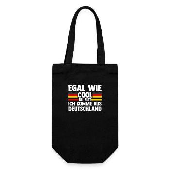German German Germany - Gift Bag for Bottles - black - Front