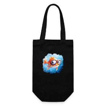 Drôle de poisson avec une mauvaise vue - Sac à bouteille - noir - Devant