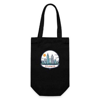 Atlanta Georgia Geschenkidee - Geschenkbeutel für Flaschen - Schwarz - Vorne