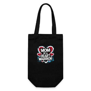 Fière maman d’un combattant cardiaque - Sac à bouteille - noir - Devant