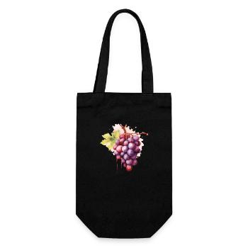 Grapes - Gift Bag for Bottles - black - Front