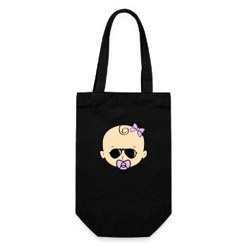 Lunettes de soleil pour bébé fille - Sac à bouteille - noir - Devant