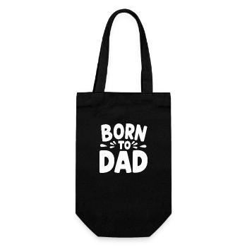 Born to Dad - Gift Bag for Bottles - black - Front