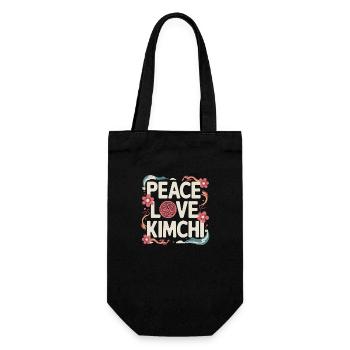 Funny saying for foodies - Gift Bag for Bottles - black - Front