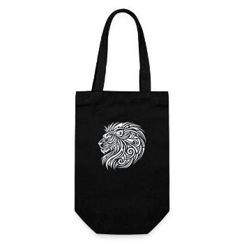 Lion Tribal - Gift Bag for Bottles - black - Front