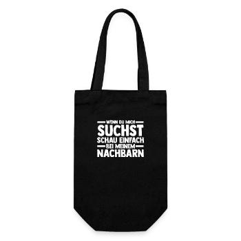 Neighborhood Best Neighbor - Gift Bag for Bottles - black - Front
