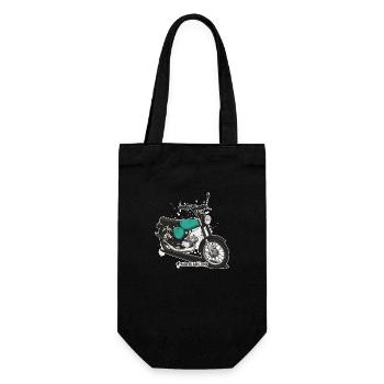 S51 (turquoise) // Illustration - Sac à bouteille - noir - Devant
