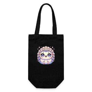 Super Cute Kawaii Baby Hedgehog - Geschenkbeutel für Flaschen - Schwarz - Vorne