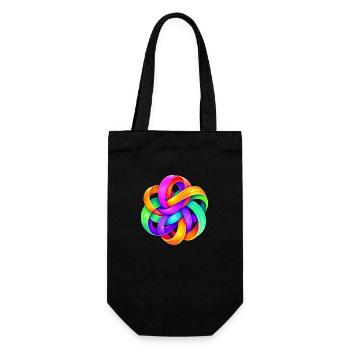 Kunst - Geschenkbeutel für Flaschen - Schwarz - Vorne