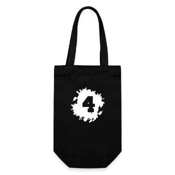 4 blobs - Gift Bag for Bottles - black - Front