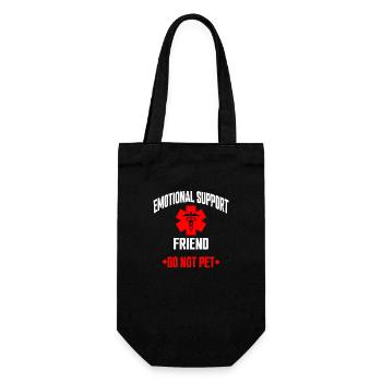 Emotional Support Friend Do Not Pet - Gift Bag for Bottles - black - Front