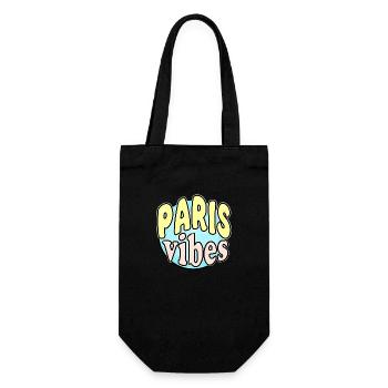 Paris Vibes - Gift Bag for Bottles - black - Front