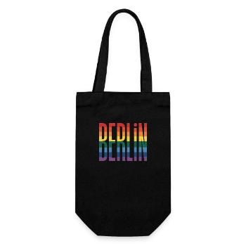 Berlin - Logo de la ville queer cool - Sac à bouteille - noir - Devant