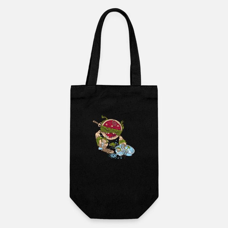 PIZZA NINJA - Gift Bag for Bottles - black