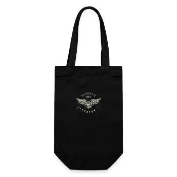 authentic legend 1961 Geburtstag, Geburtsjahr - Geschenkbeutel für Flaschen - Schwarz - Vorne