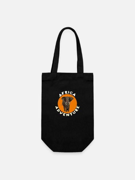 Adventure Africa - Gift Bag for Bottles - black