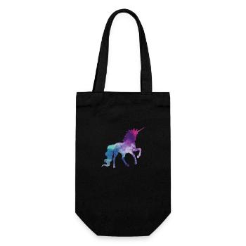 Unicorn Silhouette Universe Stars Infinite - Gift Bag for Bottles - black - Front