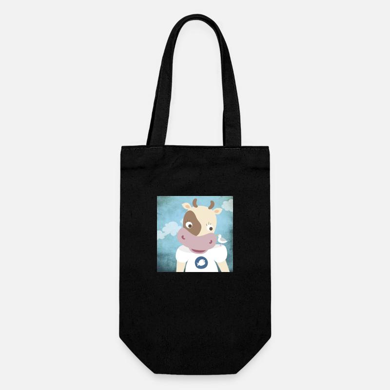 Poster cow nursery ahoy moin - Gift Bag for Bottles - black