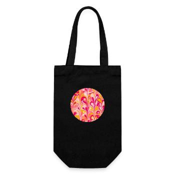 Retro Celebration - Gift Bag for Bottles - black - Front