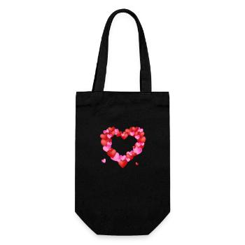 Le cœur du cœur - Sac à bouteille - noir - Devant