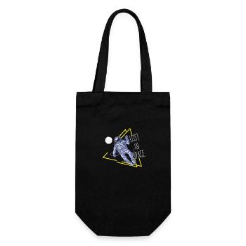 Spruch Sprüche Geschenk Lost in Space - Geschenkbeutel für Flaschen - Schwarz - Vorne