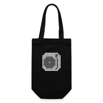DOTTED DJ MIXER (w) - Gift Bag for Bottles - black - Front