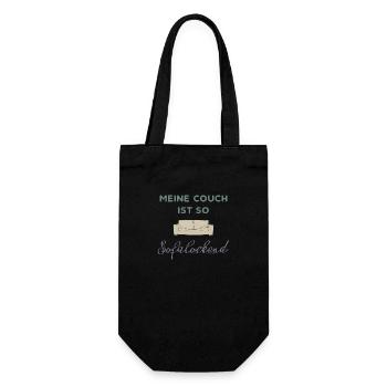 my couch - Gift Bag for Bottles - black - Front