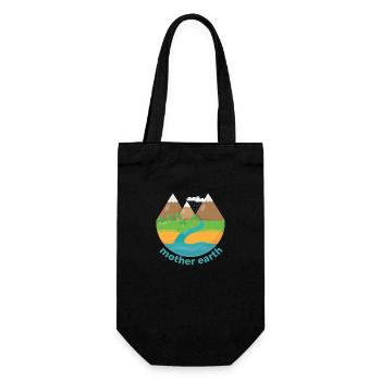 Earth Day - Geschenkbeutel für Flaschen - Schwarz - Vorne