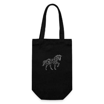 horse - Gift Bag for Bottles - black - Front