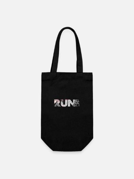 Fitness - Geschenkbeutel für Flaschen - Schwarz
