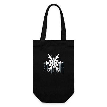 water wet graffiti drops melted cool win - Gift Bag for Bottles - black - Front