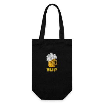beer - Gift Bag for Bottles - black - Front
