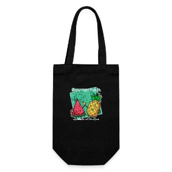 Tropical - Gift Bag for Bottles - black - Front