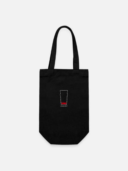 Alkohol - Geschenkbeutel für Flaschen - Schwarz