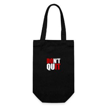 fitness - Gift Bag for Bottles - black - Front