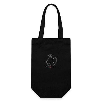 Musik Musiker Kopfhörer Geschenkidee - Geschenkbeutel für Flaschen - Schwarz - Vorne