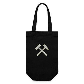 Good luck! Logo Mallet and Iron Jewelry Bling - Gift Bag for Bottles - black - Front