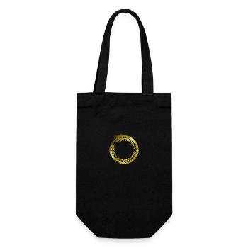 Dragon d’or Mythe Légende Enfant Fils Cadeau - Sac à bouteille - noir - Devant
