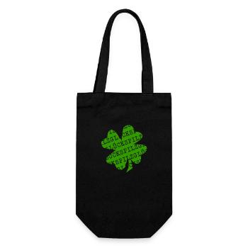 LUCKY (coloured) - Gift Bag for Bottles - black - Front
