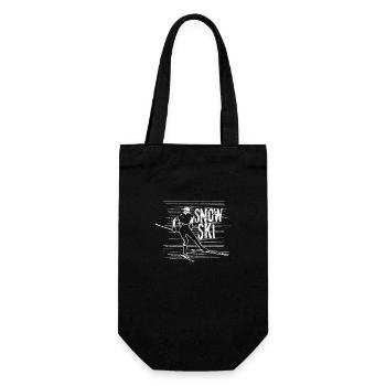 ski - Gift Bag for Bottles - black - Front