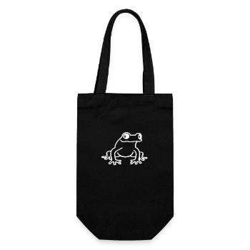 frog - Gift Bag for Bottles - black - Front