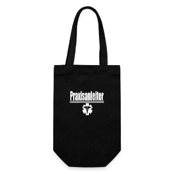 Praxisanleiter - Geschenkbeutel für Flaschen - Schwarz - Vorne