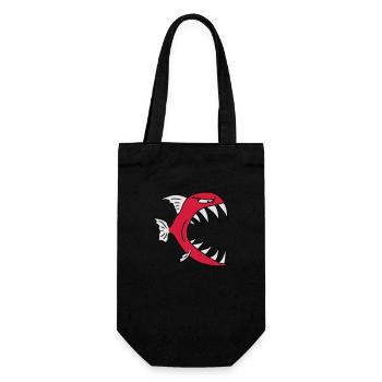 Monster Fish - Geschenkbeutel für Flaschen - Schwarz - Vorne