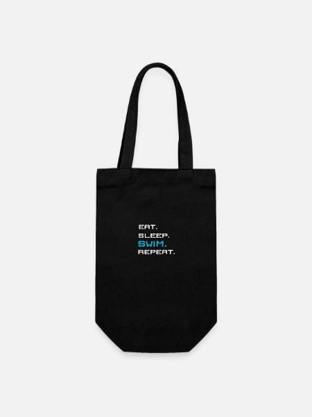 Schwimmen - Geschenkbeutel für Flaschen - Schwarz