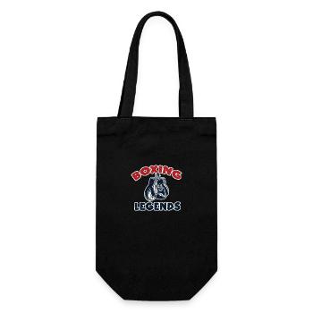 Boxen Kampfsport Handschuhe Geschenkidee - Geschenkbeutel für Flaschen - Schwarz - Vorne