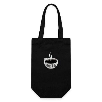 Mug Life (Pun) - Gift Bag for Bottles - black - Front