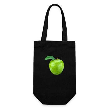 apple - Gift Bag for Bottles - black - Front