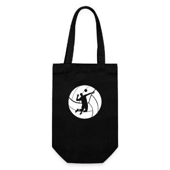 volleyball - Gift Bag for Bottles - black - Front